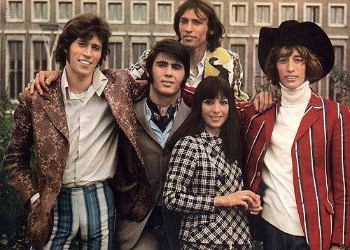 Esther & Abi Ofarim together with the Bee Gees