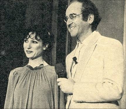 Esther Ofarim and Alfred Biolek at Bio's Bahnhof 1979