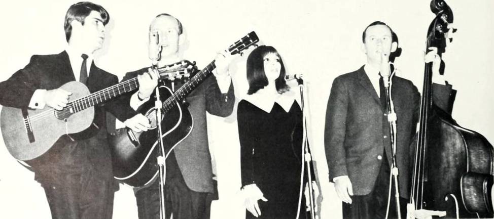 Esther & Abi Ofarim with the Smothers Brothers, 1964.