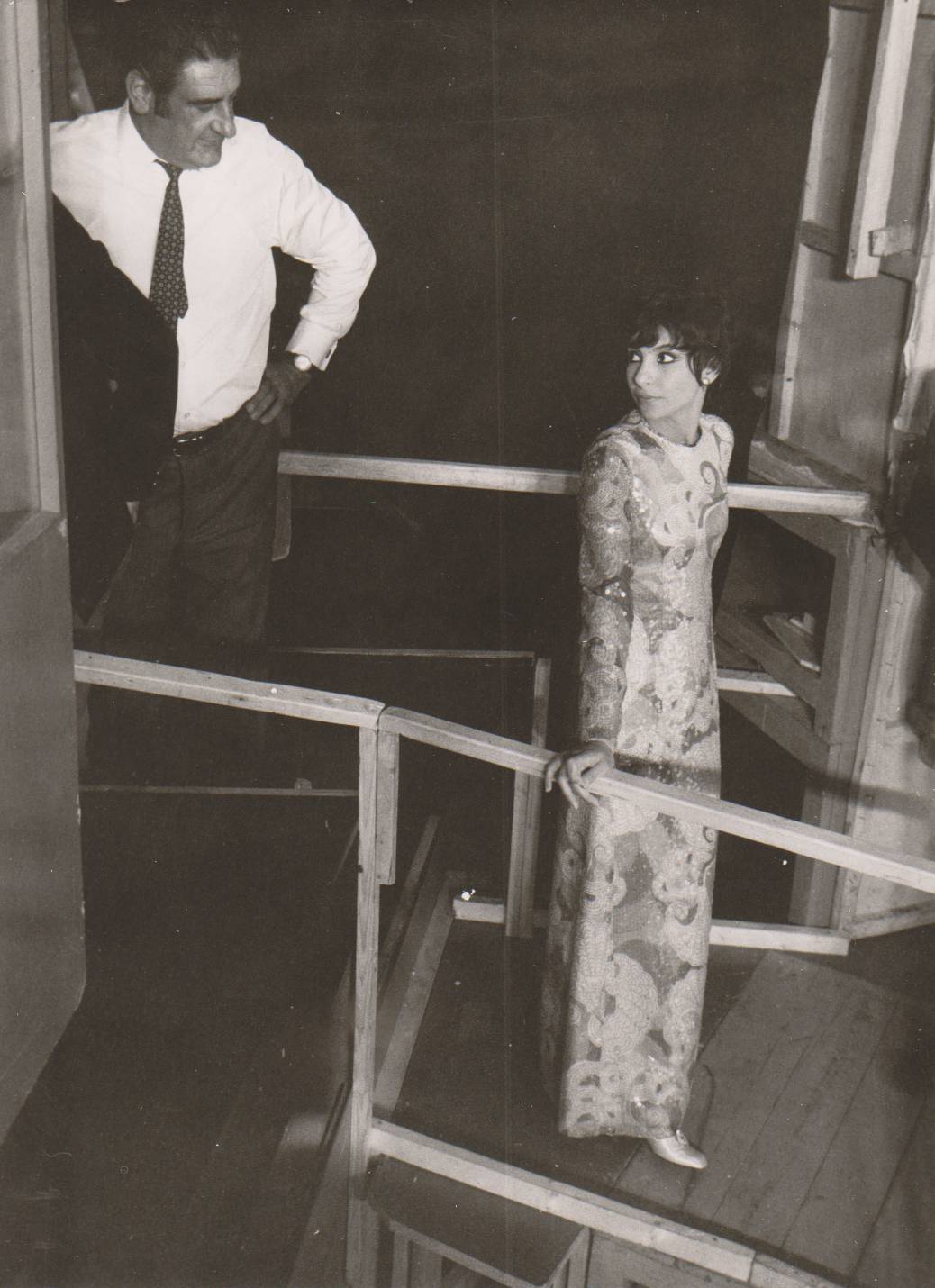 Esther Ofarim waiting for her performance