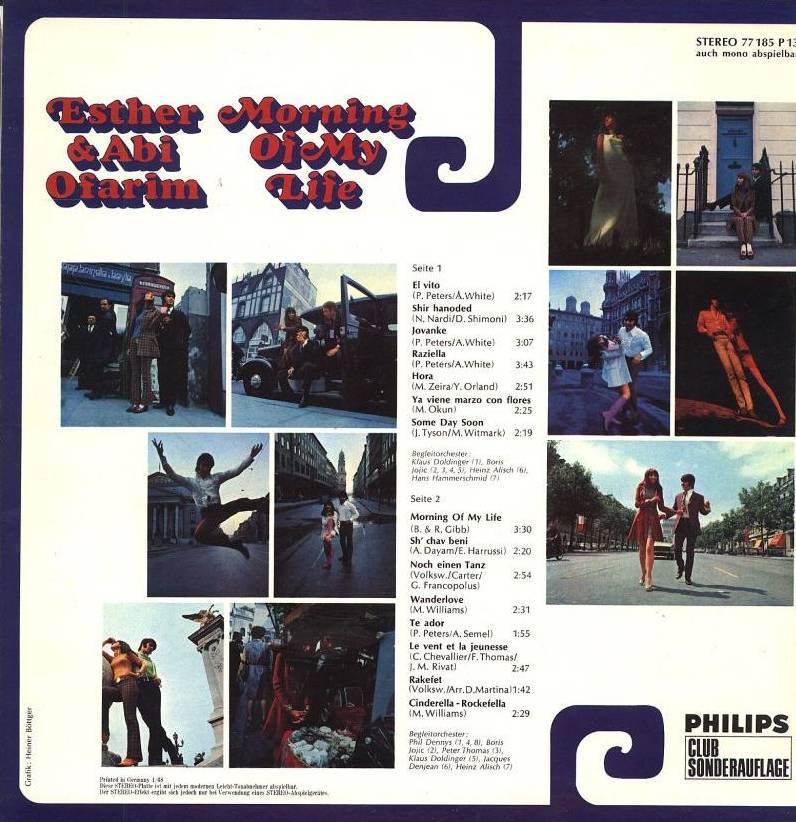 Esther & Abi Ofarim - Morning of my life, Philips Club Sonderauflage, Stereo, 77185 P13