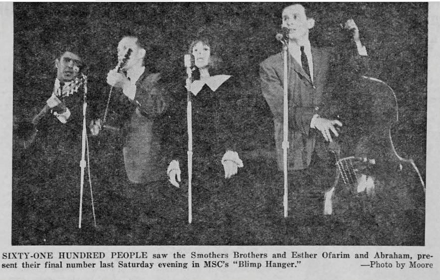 Esther & Abi Ofarim with the Smothers Brothers, 1964