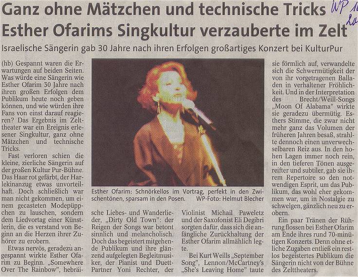 Esther Ofarim - Westfalenpost